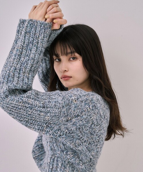 残りわずか！】バスケットショートニット｜細見え/冬服（ニット