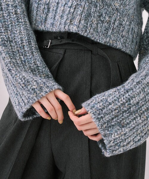 残りわずか！】バスケットショートニット｜細見え/冬服（ニット