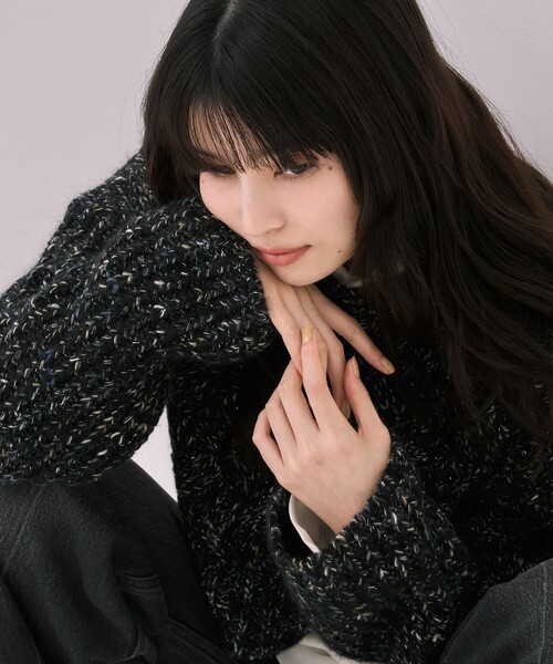 残りわずか！】バスケットショートニット｜細見え/冬服（ニット