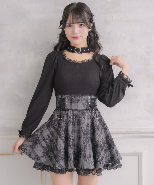 ROJITA（ロジータ）の「レースボンディングフレアスカート（スカート・レディース・ブラック/ピンク/その他・FREE）」の11枚目の写真