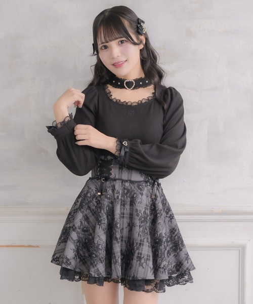 ROJITA（ロジータ）の「レースボンディングフレアスカート（スカート・レディース・ブラック/ピンク/その他・FREE）」の13枚目の写真