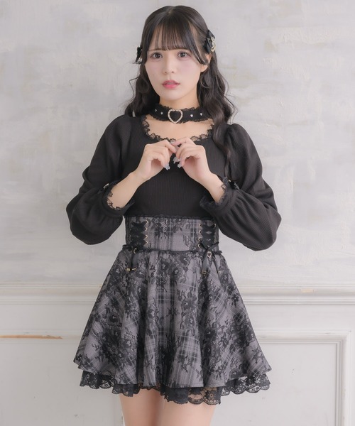 ROJITA（ロジータ）の「レースボンディングフレアスカート（スカート・レディース・ブラック/ピンク/その他・FREE）」の12枚目の写真