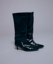 Carmelo（カーメロ）の「Loose patent long boots / ルイヒールルーズロングブーツ（ブーツ）」