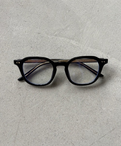 SANSeLF(サンセルフ)の「【SANSeLF】 ラウンドスクエアツートーンフレームメガネ saa25a221(メガネ・レディース・ブラック・FREE)」の4枚目の写真