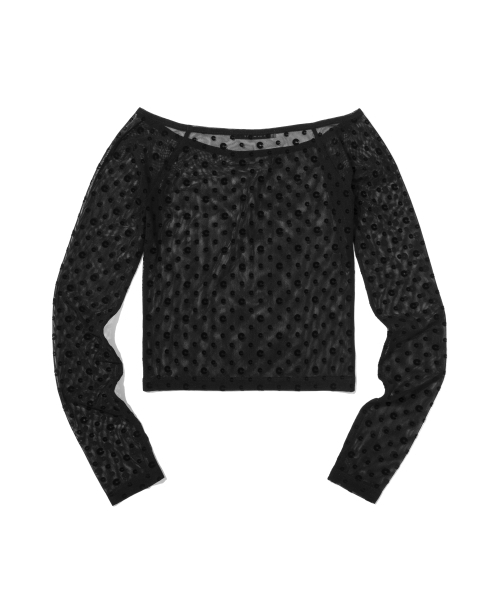 EXTRAORDINARY(エクストラオーディナリー)の「OFF SHOULDER LONG SLEEVE BLACK(Tシャツ/カットソー・レディース・その他・X-SMALL/SMALL)」の3枚目の写真