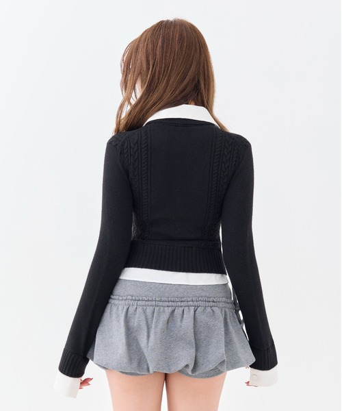Lady Docking Knit Tops（ニット/セーター）｜andwang（アンドワン）の