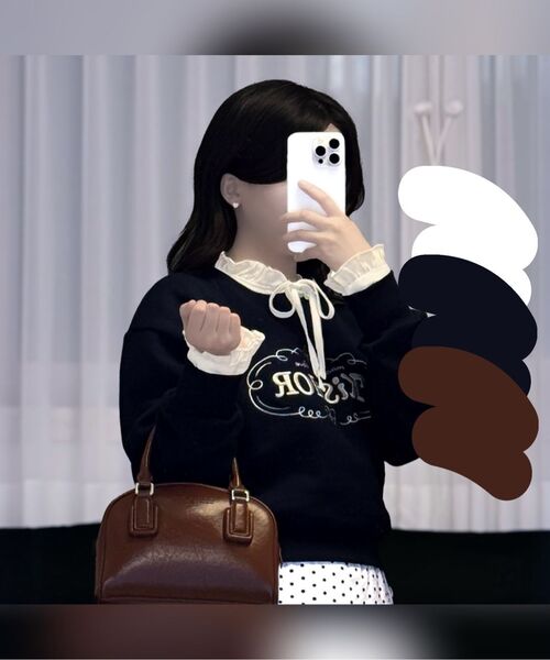 ANOETIC(アノエティック)の「ANC FRENCH FRILL SHIRT_BLACK(シャツ/ブラウス・レディース・その他・FREE)」の4枚目の写真