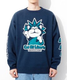 GB Cat of Liberty Jacquard Sweater (Deep Blue)