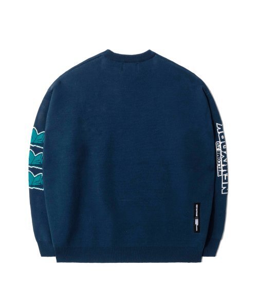 QT8 GARMENTS(キューティーエイトガーメント)の「GB Cat of Liberty Jacquard Sweater (Deep Blue)(ニット/セーター・レディース・その他・LARGE/MEDIUM/X-LARGE)」の3枚目の写真