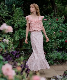 ME COUTURE | フルールラメシフォンスカート(スカート)