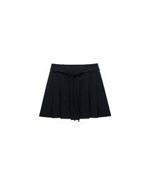 MILD PLEATS SKIRT PANTS / BLACK