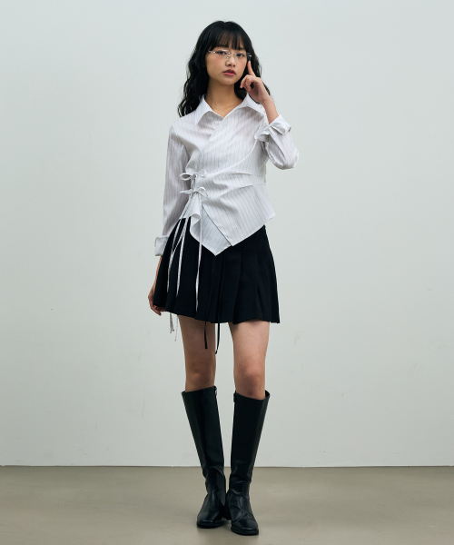 ARI(アリ)の「MILD PLEATS SKIRT PANTS / BLACK(スカート・レディース・ブラック・FREE/MEDIUM/SMALL)」の15枚目の写真