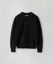 ラグランカラーカーディガン_BLACK