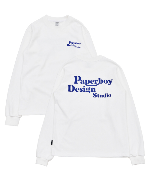 PAPERBOY(ペーパーボーイ)の「デザインスタジオ 長袖Tシャツ-ホワイト(Tシャツ/カットソー・レディース・その他・SMALL/MEDIUM)」の2枚目の写真