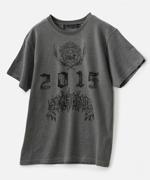 リーフエンブレムTシャツ_チャコール