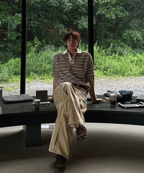 UNGIMMICK(アンジミック)の「WAVE-TUCK WASHED LIGHT PANTS (BEIGE)(デニムパンツ・メンズ・その他・SMALL/MEDIUM/LARGE)」の4枚目の写真