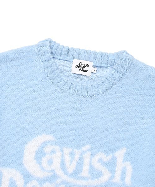 Cavish（カビシ）の「BRUSHED SELLER LOGO KNIT CREWNECK BLUE(CV2DFUK600A)（ニット/セーター・レディース・ブルー・SMALL/MEDIUM/LARGE）」の3枚目の写真