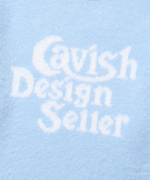 Cavish（カビシ）の「BRUSHED SELLER LOGO KNIT CREWNECK BLUE(CV2DFUK600A)（ニット/セーター・レディース・ブルー・SMALL/MEDIUM/LARGE）」の4枚目の写真