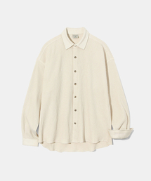 Waffle Cotton Shirt S103 Elephant Ivory