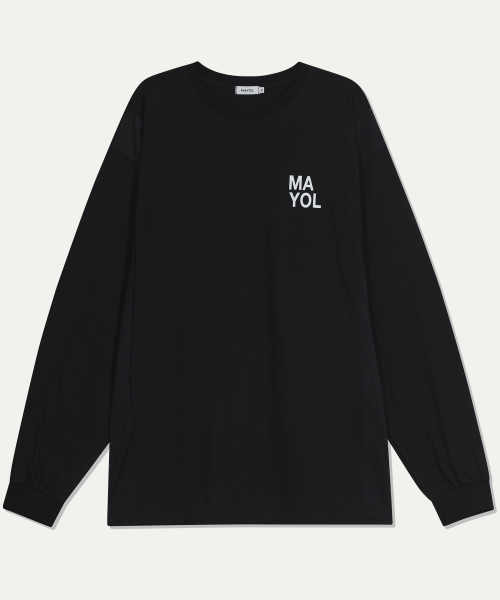MAYOL(マイヨール)の「ロゴメッシュ長袖Tシャツ_ブラック(Tシャツ/カットソー・メンズ・その他・LARGE/MEDIUM/X-LARGE)」の3枚目の写真