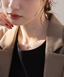 coen（コーエン）の「フラワーモチーフショートネックレス（ネックレス）」