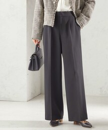 〈手洗い可能〉ダブル クロス セミ ワイド パンツ(セレモニー対応可)