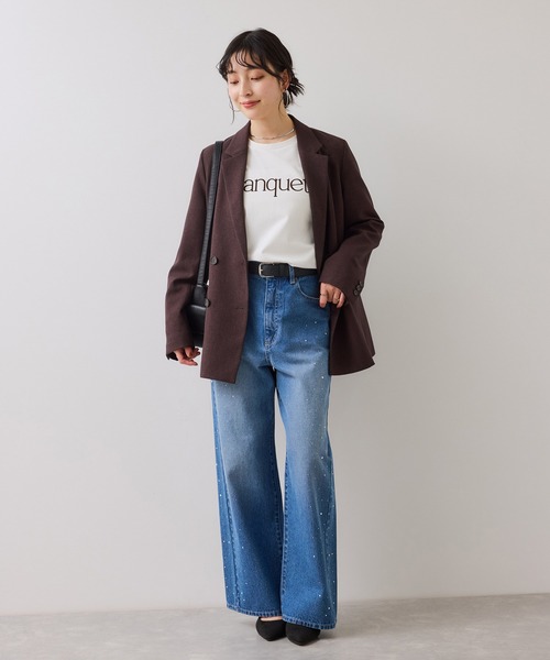 VIS(ビス)の「ロゴ&フォトアソートプリントロンT(Tシャツ/カットソー・レディース・ホワイト/ホワイト系その他/チャコールグレー・FREE)」の21枚目の写真