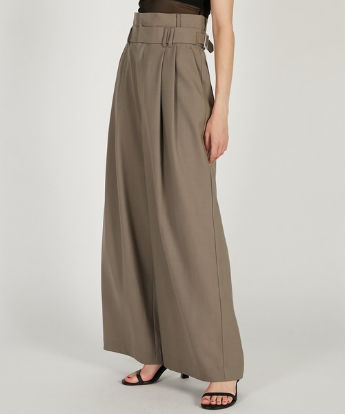 PRANK PROJECT（プランクプロジェクト）の「【2026Spring Pre-Order】ダブルウエストスラックス / Double-Waist Slacks（スラックス・レディース・ブラック/グレイッシュベージュ/ホワイト・36/38）」の14枚目の写真