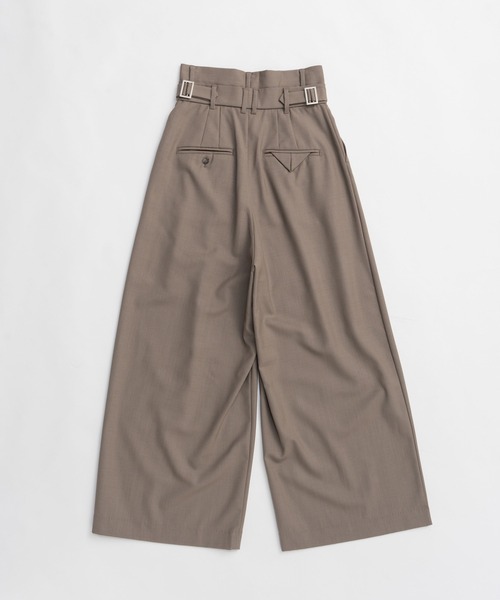 PRANK PROJECT（プランクプロジェクト）の「【2026Spring Pre-Order】ダブルウエストスラックス / Double-Waist Slacks（スラックス・レディース・ブラック/グレイッシュベージュ/ホワイト・36/38）」の19枚目の写真