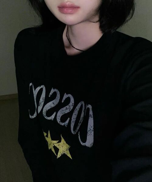 COSO(コソ)の「スタークラックロングスリーブ長袖(ブラック)(Tシャツ/カットソー・レディース・ブラック・MEDIUM/LARGE)」の4枚目の写真