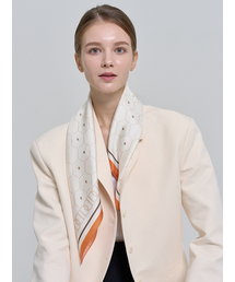 DAL（ダル）の「Goat Square Silk Scarf Beige（バンダナ/スカーフ）」