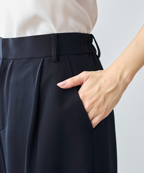 Viola e Viola（ヴィオラエヴィオラ）の「【2点セット】洗える！カラーレスジャケットガウチョスーツ（スーツパンツ・レディース・ネイビー/ブラック・M/L/LL）」の20枚目の写真