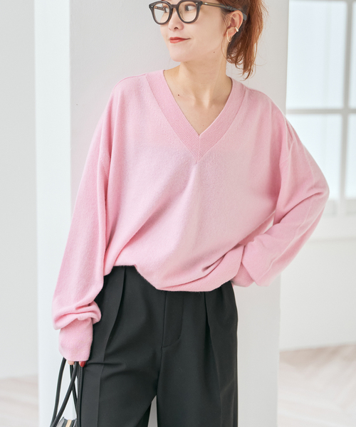 スピックアンドスパン　カシミヤセーター Spick＆Span（スピック アンド スパン） ニット セーター カシミヤ