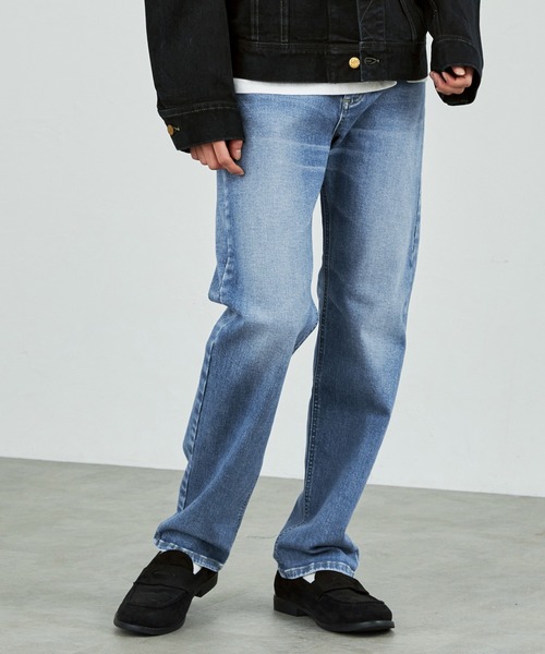 Lee(リー)の「【ハイパワーストレッチ】Lee LASTIC スリムストレートデニムパンツ(デニムパンツ・メンズ・ブルー・SMALL/MEDIUM/X-LARGE/X-SMALL)」の1枚目の写真