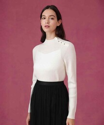 ANAYI | メリノワイドリブハイネック プルオーバー(ニット/セーター)