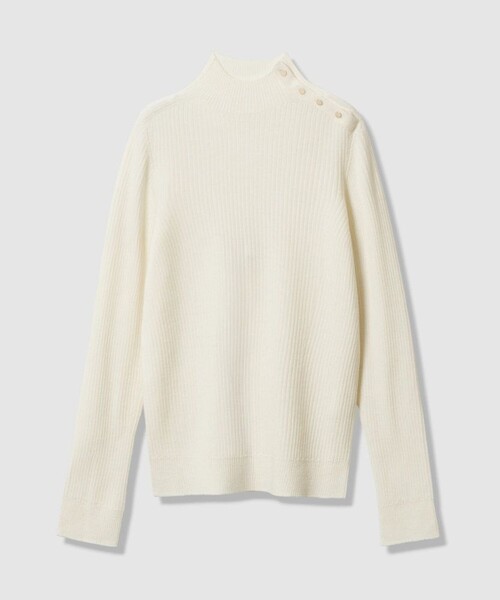 ANAYI（アナイ）の「メリノワイドリブハイネック プルオーバー（ニット/セーター・レディース・オフホワイト・38）」の5枚目の写真