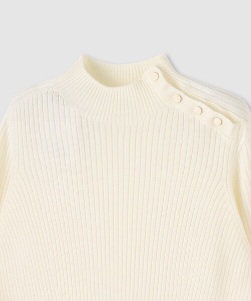 ANAYI（アナイ）の「メリノワイドリブハイネック プルオーバー（ニット/セーター・レディース・オフホワイト・38）」の7枚目の写真