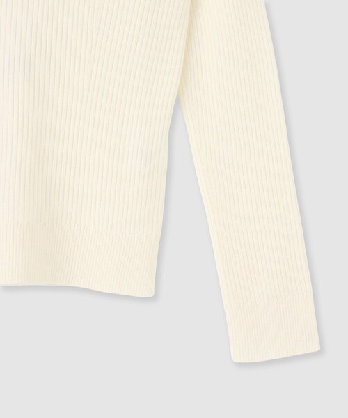 ANAYI（アナイ）の「メリノワイドリブハイネック プルオーバー（ニット/セーター・レディース・オフホワイト・38）」の9枚目の写真