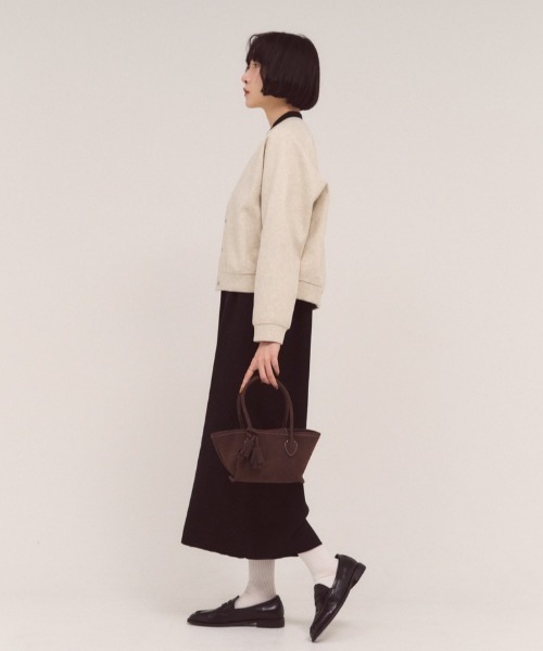 FMiBL(ファミル)の「フェイクスエードタッセルトートBAG(ショルダーバッグ・レディース・ブラック/ブラウン/ベージュ・FREE)」の9枚目の写真