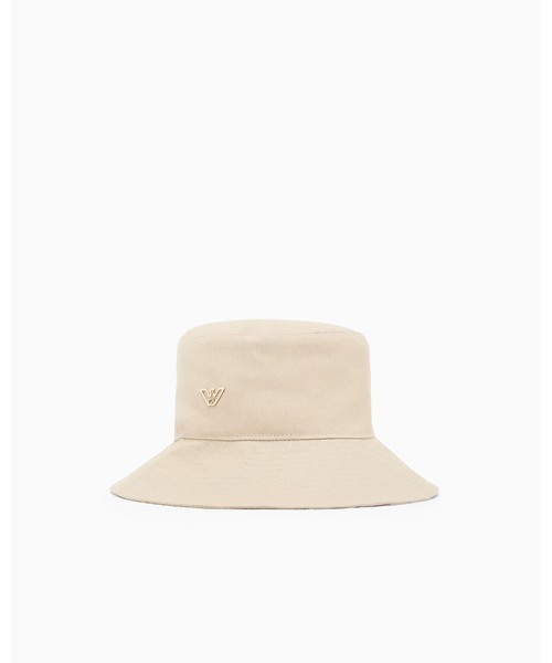 EMPORIO ARMANI(エンポリオアルマーニ)の「<オンライン限定>【エンポリオ アルマーニ】クロシェハット キャンバス(ハット・レディース・アイボリー・57cm/58cm)」の2枚目の写真
