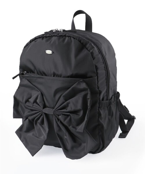 BRANSHES(ブランシェス)の「リボンリュック(バックパック/リュック・キッズ・ラベンダー/ブラック・M)」の2枚目の写真