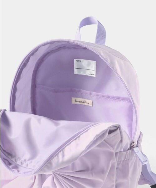 BRANSHES(ブランシェス)の「リボンリュック(バックパック/リュック・キッズ・ラベンダー/ブラック・M)」の11枚目の写真