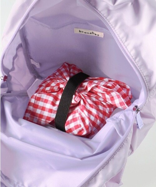 BRANSHES(ブランシェス)の「リボンリュック(バックパック/リュック・キッズ・ラベンダー/ブラック・M)」の10枚目の写真