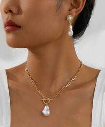 Ritomo De Ricco（リトモ・デ・リコ）の「バロックパールネックレス&ペアピアスSET（ネックレス）」