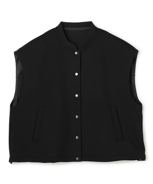 UNFILO(アンフィーロ)の「BEAUTY FORM JERSEY スリーブレス ブルゾン(ベスト・レディース・ベージュ系/ブラック系・SMALL/MEDIUM)」の6枚目の写真