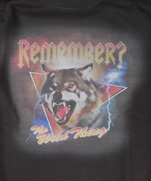 Remember.(リメンバー)の「【Remember./リメンバー】Remember Wolf Sweat(スウェット・メンズ・ブラック・MEDIUM)」の6枚目の写真