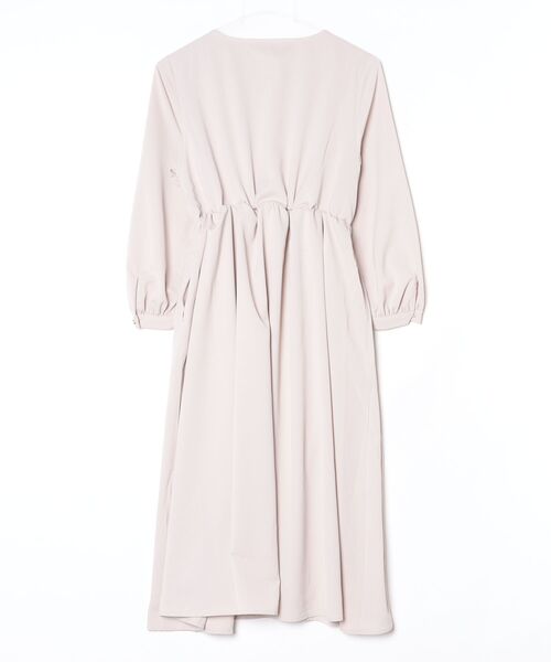 ノーカラータックデザインワンピース 【セレモニー/オケージョン