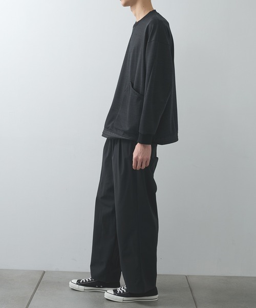 WHITE MOUNTAINEERING(ホワイトマウンテニアリング)の「別注 JERSEY PULLOVER(Tシャツ/カットソー・メンズ・ダークグレー/ブラック・2/1/0)」の7枚目の写真