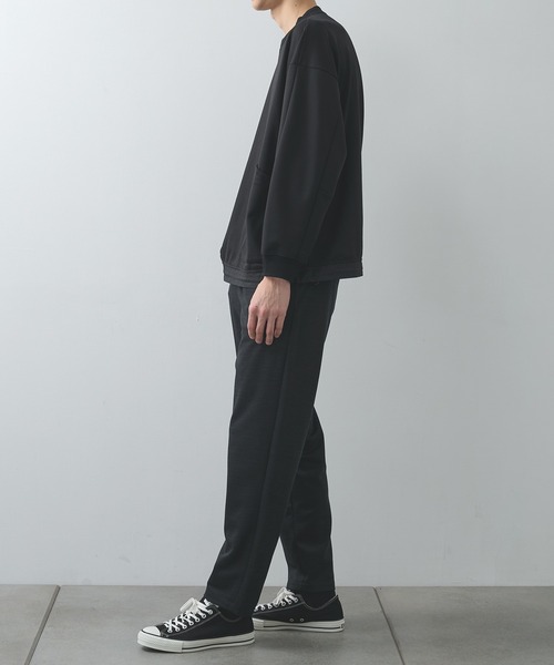 WHITE MOUNTAINEERING(ホワイトマウンテニアリング)の「別注 JERSEY PULLOVER(Tシャツ/カットソー・メンズ・ダークグレー/ブラック・2/1/0)」の4枚目の写真