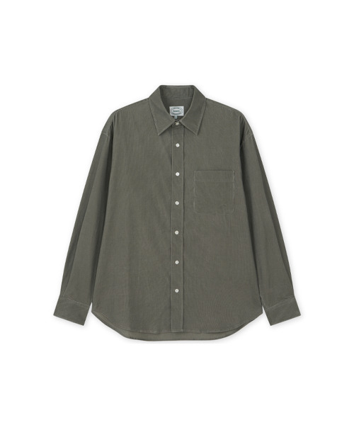 BRUMAN(ブルーマン)の「Corduroy Patch Shirt (Olive)(シャツ/ブラウス・メンズ・その他・SMALL/MEDIUM/LARGE)」の1枚目の写真